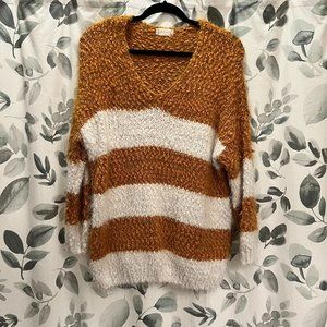 Altar’d State Striped Oversized Sweater